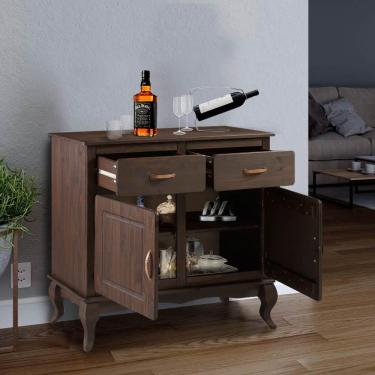 Imagem de Buffet Retrô Pés Luis xv Madeira Maciça Imbuia Shop jm