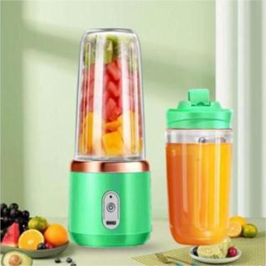 Imagem de Ultra Processador Mini Liquidificador Portátil 2 Copos 400Ml