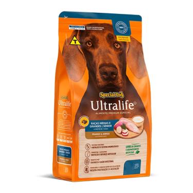 Imagem de Ração Special Dog Ultralife Para Cães Sênior Raças Médias E Grandes Frango E Arroz 15kg