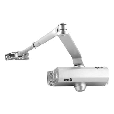 Imagem de Mola Aérea Alumínio Para Fechamento Automático Portas 25kg A 45kg Nove54 Prata