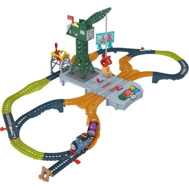 Imagem de Conjunto de trem de brinquedo motorizado Thomas & Friends Talking Cranky