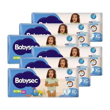 Imagem de Fralda Descartável Babysec Ultra Mega Galinha Pintadinha Tamanho xg - 6 Pacotes com 30 Tiras