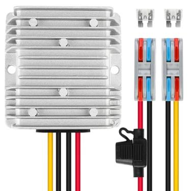Imagem de Conversor de Potência DC 12V Step Up até 24V 10A Boost 240W DC Regulador de Voltagem Conversor de Energia Módulo Transformador Impermeável para Carrinho de Golfe Club Carro