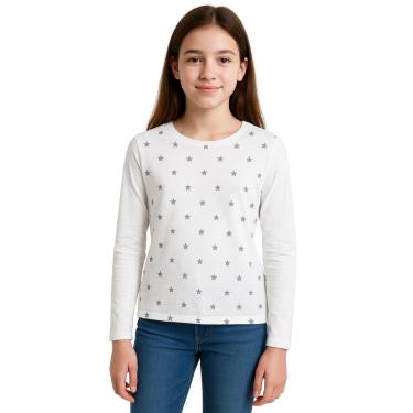 Imagem de Blusa Infantil e Juvenil Manga Longa com Estampa de Estrelinhas Kyly-Feminino