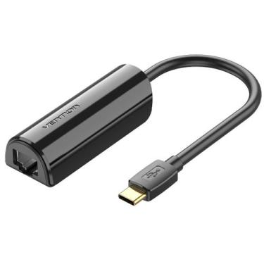 Imagem de Adaptador Usb Tipo C 3.1 Ethernet Pc Internet Rede Vention - Bbacomerc