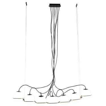 Imagem de Pendente Bivolt 21,5cm Carlota Bella Iluminação Preto/branco