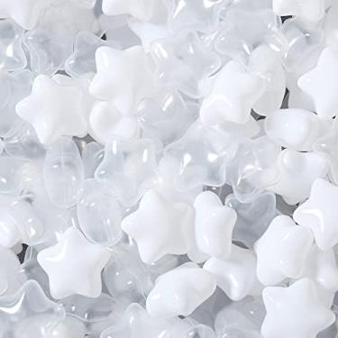 Imagem de Star Ball Pit Balls Pack of 100 - Star Balls BPA&Phthalate Free Non-Toxic Crush Proof Ocean Ball Soft Plastic Balls for 1 2 3 4 5Years Toddlers Baby Kids Birthday Pool Tent Party (Star).