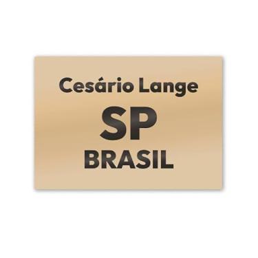 Imagem de Imã de Geladeira Cesário Lange São Paulo MDF 8cm x 5cm