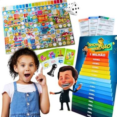 Imagem de Jogo Educativo Meu Primeiro Ecommerce + Show do Milhão Tabuleiro Infantil Presente Escolar Criança Aniversário Dia das Crianças Natal Menino Menina Brinquedo Noite de Jogos em Família