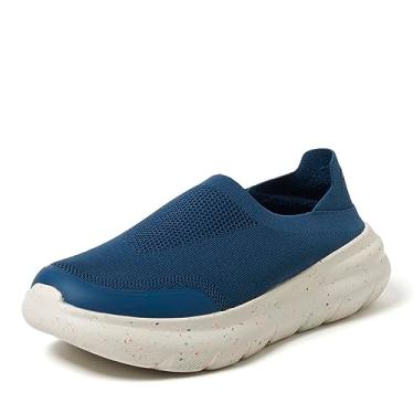 Imagem de Dearfoams Tênis masculino Knox Collapse Back Leve sem cadarço, Deep Oasis, 9