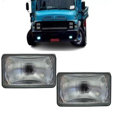 Imagem de Par Bloco Farol Baixo Caminhões Mb Cara Preta 1935 1618