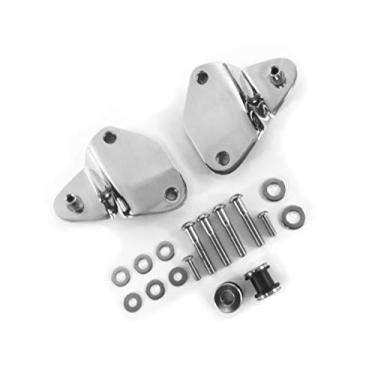 Imagem de 2009-2013 Chrome destacável Sissy Bar 2 pontos suporte suporte de ancoragem kit para Harley Davidson Touring like Electra Street Glide Road King Ultra Detachables Quick Release Backrest ref 54030 09