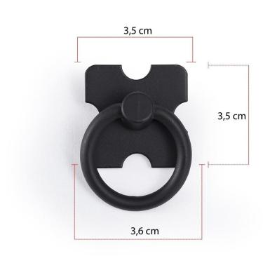 Imagem de Puxador Moveis Rustico,Gaveta,Porta Mexicano Cor Preto 10Pcs