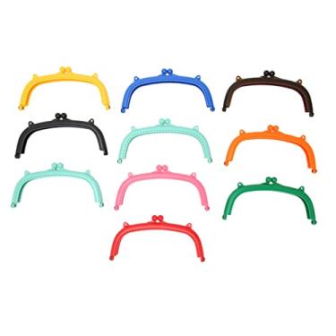 Imagem de Arma de grampo da bolsa Orelhas duplas em forma de fácil de instalar saco plástico beijo fecho de fecho para bolsa de bolsa de artesanato diy saco de carteira fabricando 10pcs