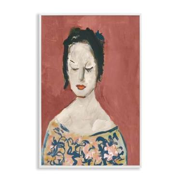 Imagem de Stupell Industries Design de arte giclée emoldurado branco feminino vintage gracioso por casa cartissi, 18 x 12