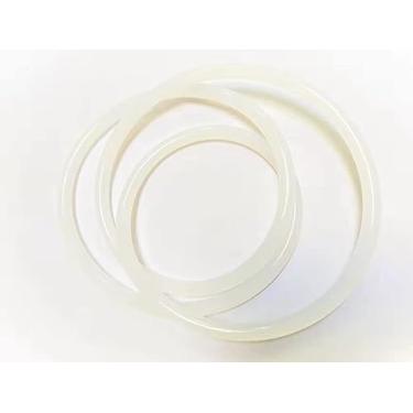 Imagem de Alça de borracha branca criativa para tampa de panela lenta de 6/7/8 litros adequada para Hamilton Beach