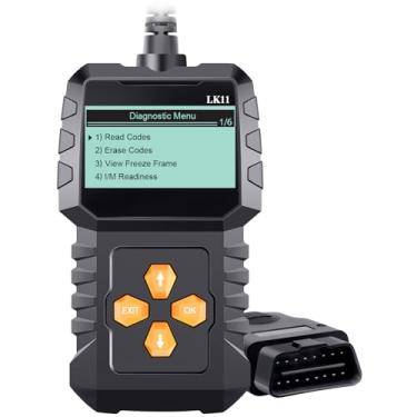 Imagem de Scanner OBD2 de fácil configuração, plug-play: Leitor de código profissional para diagnóstico de código de erro de motor com congelamento de quadro/preparação I/M para todos os carros desde 1996 e