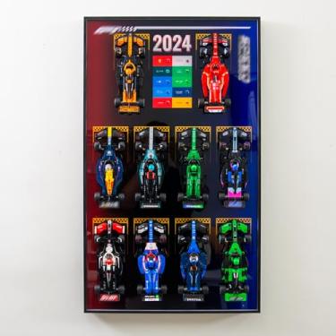 Imagem de WETCEAOM Display Wallboard for Lego Speed Champions 10-in-1 F1 Car 77242,77243,77244,77245,77246,77247,77248,77249,77250,77251, Ideas for Lego Car Wall Mount Display Lover, Models not Included
