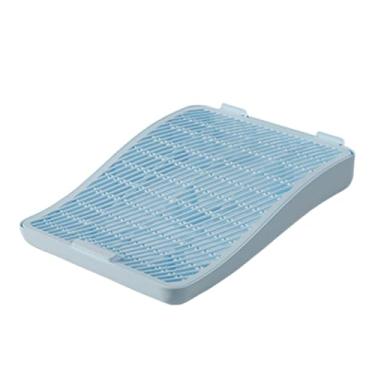 Imagem de ShengQuanHao Tapete de Proteção de Piso para Caixas de Areia para Gatos, Degrau de Rampa Antiderrapante para Gatos, Tapete de de Areia para Estábulos, Camad, Azul