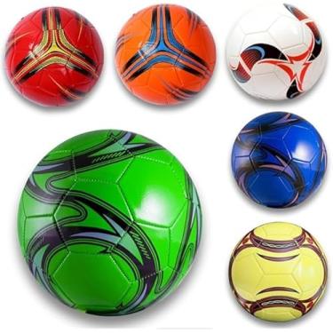 Imagem de 2 Bola De Futebol Society Campo Quadra Colorida Tamanho Padrão N°5 Premium