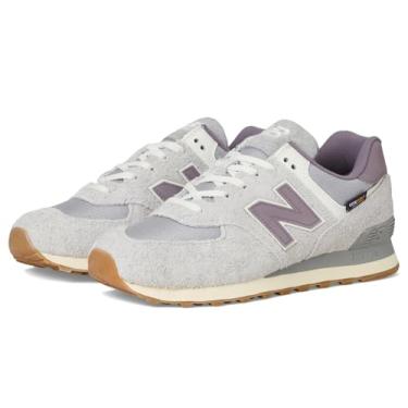 Imagem de New Balance Tênis unissex adulto 574 V2, Nuvem de chuva/cinza, 18.5 Wide Women/17 Men