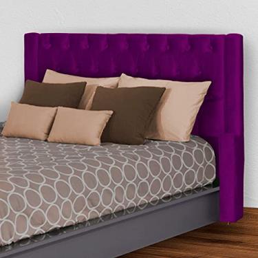 Imagem de Cabeceira Para Cama Box Super King 195 cm Emma Luxo Veludo - S.A Móveis