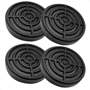 Imagem de Kit 4 Sapatas de Borracha Pequenas para Elevador Automotivo SP-10 FortG e JM – Encaixe Redondo 100mm