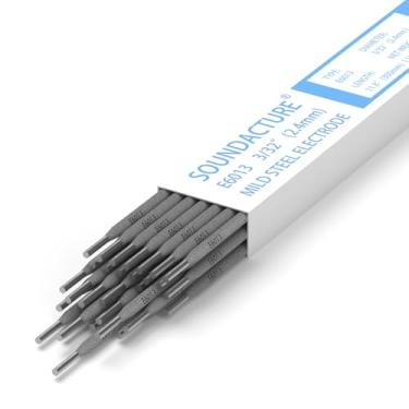Imagem de SOUNDACTURE E6013 Eletrodos de vara de solda de aço carbono de 0,5 kg para máquina de solda a arco - Fácil golpe, arco suave, desempenho confiável