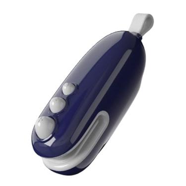 Imagem de WeiLaiKeQi Mini máquina seladora e seladora de sacos doméstica pequena com cortador, térmica para lanches, salgadinhos frescos e domésticos, Azul, 400 Mah