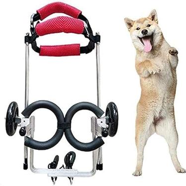 Imagem de Cadeira de rodas para cães, carrinho ajustável para cães cadeira de rodas, arnês de mobilidade para cães, carrinhos de bebê, cadeira de rodas com suporte traseiro, carrinho ajustável, cadeira de rodas