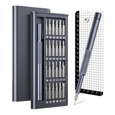 Imagem de Conjunto de chaves de fenda de precisão pequeno 25 em 1, kit de ferramentas de reparo magnético profissional, kit de ferramentas de reparo magnético pequeno