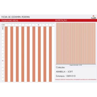 Imagem de Tecido Tricoline Listrado Caramelo (8 mm) - Peripan - 50 x 150 cm - Id