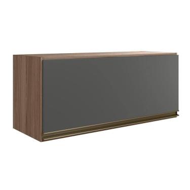 Imagem de Armario Aereo Basc Mdf 70 Cm Kali 16339 Carvalho Toq Chumbo Nicioli Carvalho Toq Chumbo