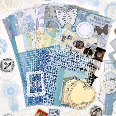 Imagem de Diuhofart Kit de materiais para scrapbooking, vintage botânico, estética, álbum de recortes, materiais de colagem para artigos de diários de lixo, livro de sucata, diário, confecção de cartões