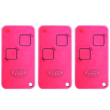 Imagem de 3 Controle Portão Rossi Ntx 433mhz Dz Nano Atto Dz3 Dz4 Bv Nano Rosa