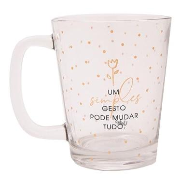 Imagem de Caneca De Vidro Basic, Copo Simples Transparente para Bebidas