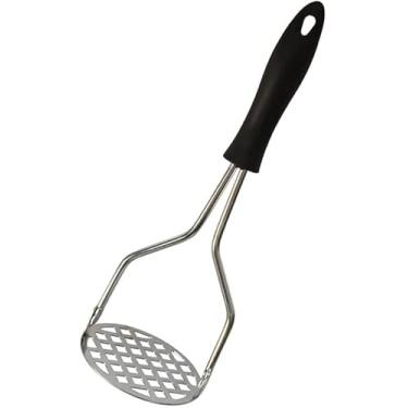 Imagem de Amassador de Batatas em Aço Inoxidável, Cabo Ergonômico Anti Calor, Espremedor Manual para Purê e Feijão