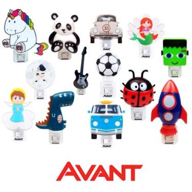 Imagem de Abajur Luz Noturna Tomada Luminária Led Infantil Bivolt - Avant, Frank