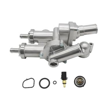 Imagem de Assembroverse 902-319 4884873AA Caixa de termostato de refrigeração de motor de alumínio compatível com Compass Patriot 200 Sebring Journey Avenger Caliber 2.4L 2007-2020 68003582AB