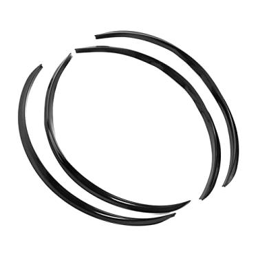 Imagem de Roda Sobrancelha Protector Lip Trim Anti Risco Flare para Carro Universal (Preto)