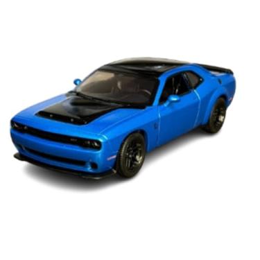 Imagem de Miniatura Carrinho de Ferro Dodge Challenger SRT Demon 1/40 AZUL