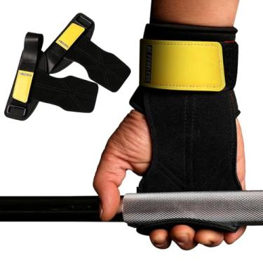 Imagem de Cintas de Pulso para Musculação,Equipamento De Academia,Suporte para Punho de Treino | Para Levantadores Fisiculturistas Halterofilistas Deadlifts Remadas Pull-Ups Supino Elevação de Barra