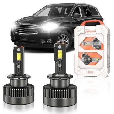 Imagem de SENROBO Adequado apenas para lâmpadas de xenon Infiniti 2014-2017 QX60 QX50 2011-2013 QX56 QX80 M56 2006-2008 M35 D2S, substituição de luz HID de projetor 35W, 6000K 30000LM 600% brilhante ter D2SC1