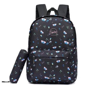 Imagem de Kit Mochila Spector + Estojo Escolar Casual Estojo Resistente 17 Litros-Feminino