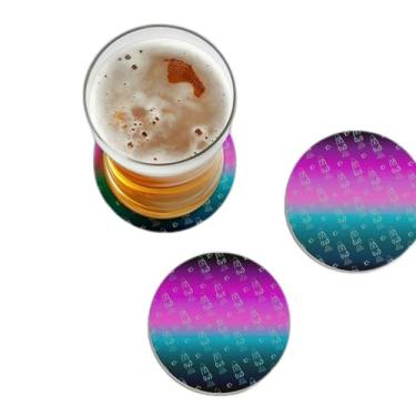 Imagem de Porta Copos Personalizado Foguete Design Infantil Para Crianças - Tamanho 10.5x10.5 cm