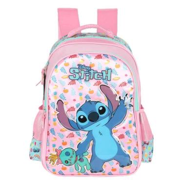 Imagem de Mochila de Costas - Disney Stitch Scrump - Rosa - Luxcel