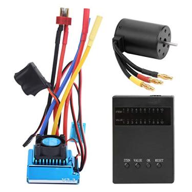 Imagem de Alomejor Motor 80A Brushless ESC + 3650 2300KV, Instalação Universal para SCX10 Com Cartão de Programa