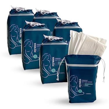 Imagem de Nyssa Almofadas para período noturno – super absorvente – capa de algodão orgânico extralonga com traseira estendida e asas duplas para proteção contra vazamento