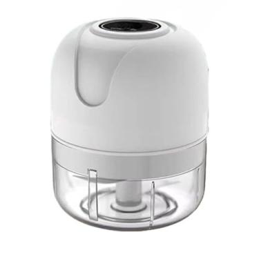 Imagem de Processador de Alimentos Elétrico Mini Britador Portátil Recarga USB 250ML Para carne e vegetais(Branco)