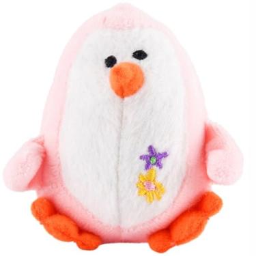 Imagem de Jeffers Pinguim de pelúcia colorido para cães pequenos, rosa, 7 cm – brinquedo de pelúcia fofo, seguro e confortável para filhotes, diversão interativa, ideal para viagens e ideal para brincar